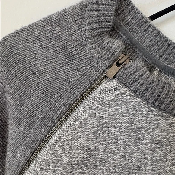 Banana Republic Cashmere Blend Wool Sweater Gray M - Picture 3 of 6